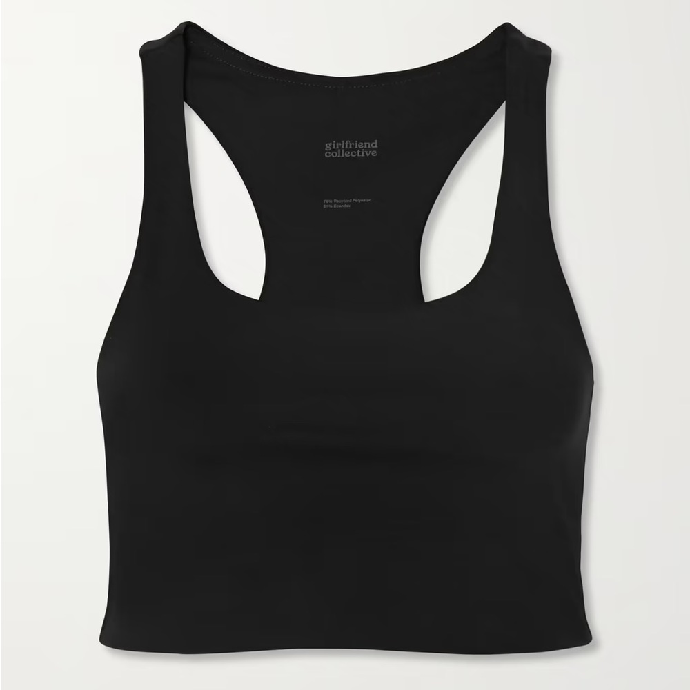 Girlfriend Collective Black Paloma Racerback Bra